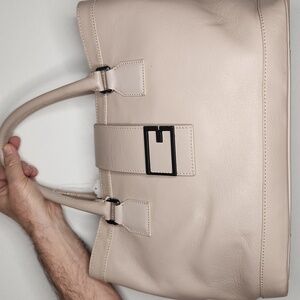 Bruno Magli Cream Shoulder Bag